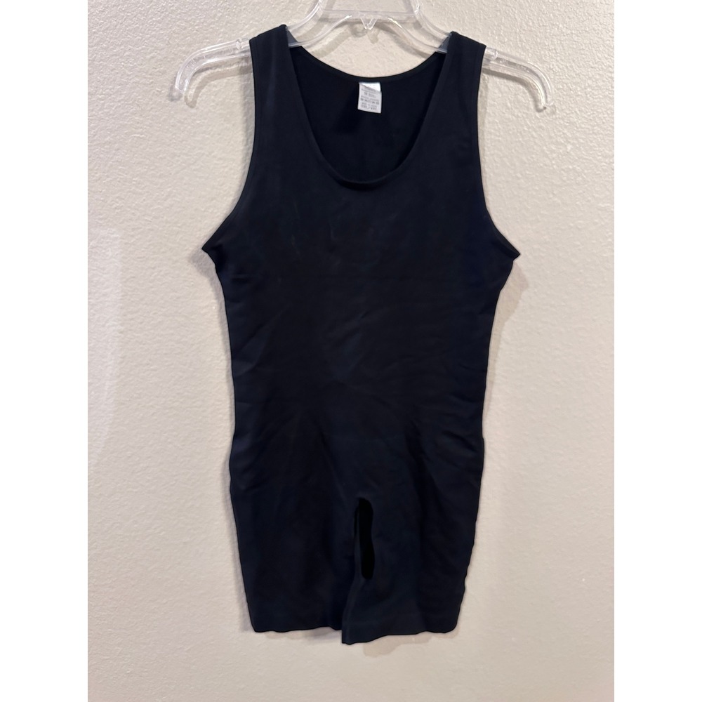 Black Shapewear Bodysuit Tank Top 3XL/4XL‎ Tummy Control Open Gusset